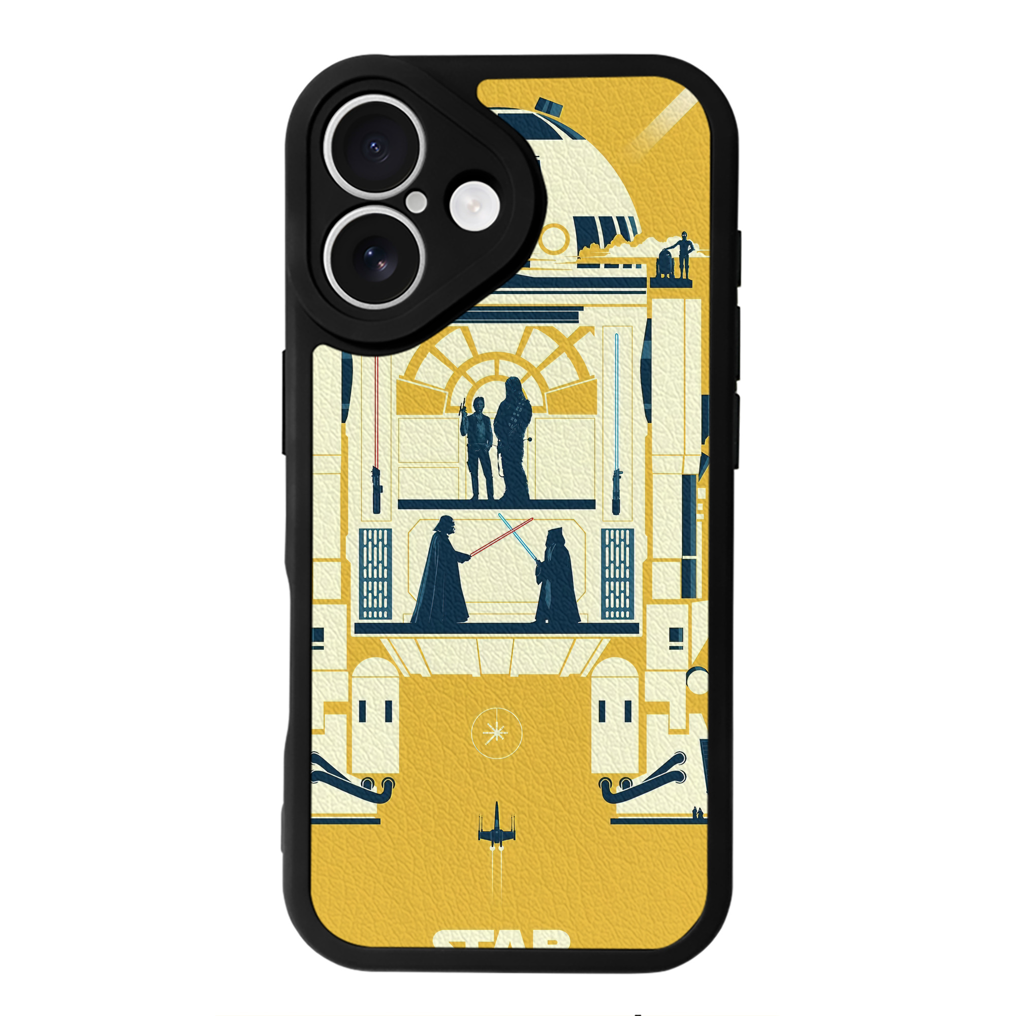 （画像用） スター・ウォーズ Star Wars 【iPhone 16シリーズ対応】シリコンスマホケース（レザー調） 材質：シリコン